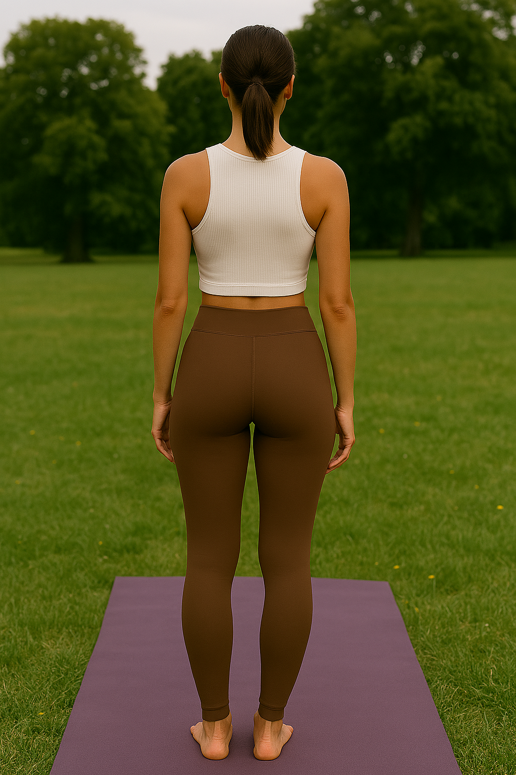 BROWN PERFORMANCE LEGGINGS